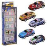 Masini de curse 7 cm, 5 buc in cutie, in asort JOHNTOY