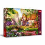 Puzzle Premium Plus 1000elem.Ora ceaiului: Cabana Woodland TREFL