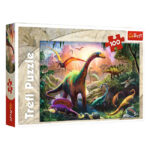 Puzzle -  100  - Dinosaurs land TREFL