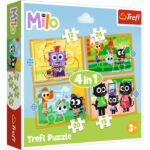 Puzzle 4in1 Milo si prietenii lui TREFL
