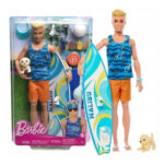 Papusa Ken Cu Placa De Surf Mattel