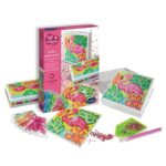Set de creatie Cutie cu diamante - Flamingos roz SentoSphere