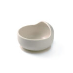 Vas din silicon cu ventuza bej Babyono