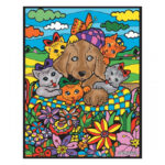 Pictura pe Velvet 21x29,7 cm Animale de companie Colorvelvet - imagine 2