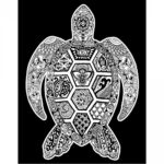 Pictura pe Velvet 21x29,7 cm Broasca testoasa Colorvelvet