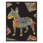 Pictura pe Velvet 21x29,7 cm Bull Terrier Colorvelvet — изображение 2