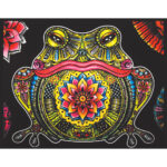 Pictura pe Velvet 21x29,7 cm Broasca Colorvelvet — изображение 2