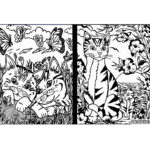 Mapa cu Pictura pe Velvet Pisoi Colorvelvet