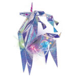 Set de creatie Origami holografic unicorn cu lumini 4M — изображение 2
