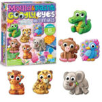 Set de creatie Magneți din gips, animale cu ochii rotunjiti 4M