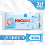 Servetele umede pentru copii  Huggies Pure , (56x3) bucati — изображение 2