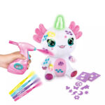 Set de creatie Airbrush Plush Axolotlcorn Canal Toys - imagine 2