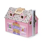 Casuta papusi pliabila lemn cu accesorii Melissa&Doug