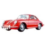 Model - PORSCHE 356B (1961) (asorti aivori, rosu, 1:24) Bburago in assort. - imagine 3