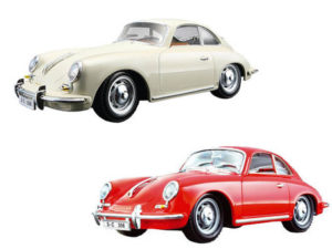 Model - PORSCHE 356B (1961) (asorti aivori, rosu, 1:24) Bburago in assort.