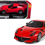 Masina model FERRARI F12TFD(galben, rosu,1:24) Bburago