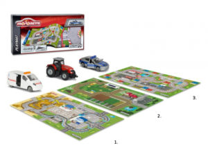 Majorette Set PLAYMAT+auto 96x51 cm (3-asort.)