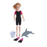 Set papusa + delfin Wild Republic