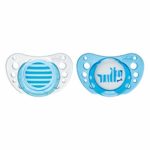 CHICCO suzeta Physio Air Blue, Pink Latex 0-6M 2buc