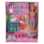 Simba papusa Steffi si Evi cu animale