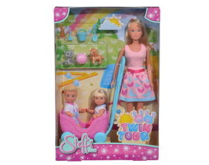 Simba papusa Steffi, Evi, Timmy 29cm/12cm - imagine 3