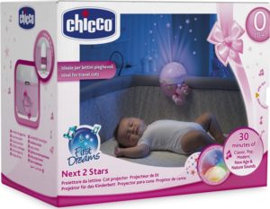 Lumina de noapte muzicala cu projector fete Chicco - imagine 2