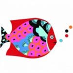 Tablou cu nisip, model cu paiete- peste Djeco - imagine 3