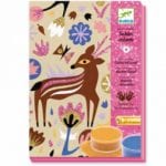 Set de  cretie cu nisip si sclipici , padurea Djeco