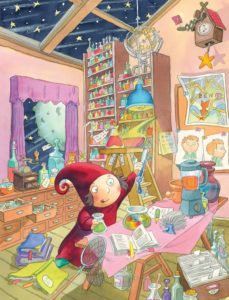 Fetita care coloreaza visele. K. Baumgart. UE - imagine 2