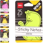 Notite autoadezive DELI StickUp 76x76/25 fluo