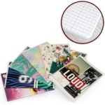 Caiet INTERDRUK Girls A5, 60 foi, metalic, matematica