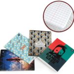 Caiet INTERDRUK Boys A5, 60 foi, metalic, matematica