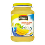 Hame piure măr de banane cu brânză de căsuță 190г