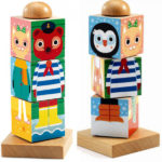 Lemn puzzle -cuburi Animale Djeco