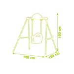 Smoby Set de joc "METAL BABY SWING H120" - imagine 2