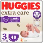 Huggies Extra Care Pants Mega 3 (6-11 kg) 48buc