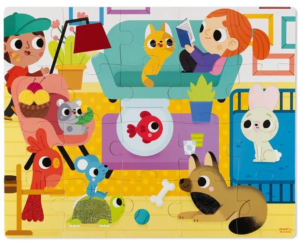 Puzzle tactil - Animalute JANOD - imagine 2