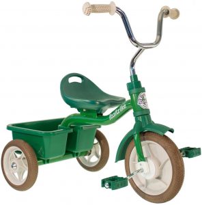 Bicicleta 3 roti + cos spate verde Italtrike