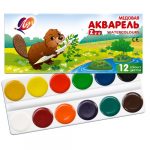 Acuarela MINI ZOO 12 culori, fara perie Луч