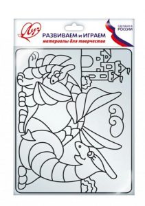 Trafaret p/u aplicarea vopselelor pe sticla Dragon