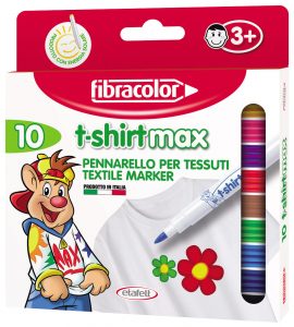 Carioci 10 culori T-shirt Max Fibracolor