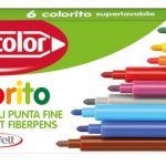 Carioci 6 culori lavabile Fibracolor