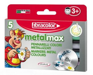 Carioci 5 culori Metal Max Fibracolor