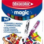 Carioci 9+1 culori Magic Fibracolor