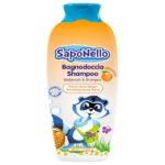 Gel de dus si sampon pentru copii Apricot 400 ml Saponello