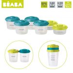 Set containere depozitare 6 buc. albastru/neon Beaba - imagine 3