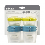 Set containere depozitare 6 buc. albastru/neon Beaba - imagine 4