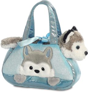 Geantuta cu jucarie plus Husky AURORA