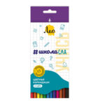 Creioane colorate hexagon 24 cul. Лео
