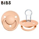 Suzeta din silicon Bibs De Lux (0-36 luni) culoarea Peach Sunset
